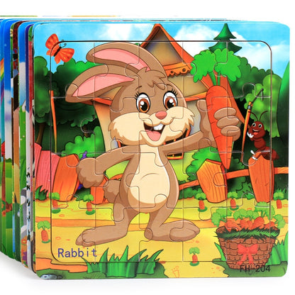 Wooden Puzzle Children Baby Educational Learning Toys