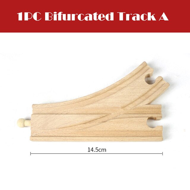 Beech wooden railway track accessories