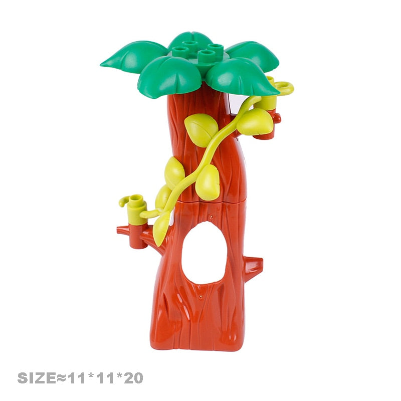 Plant Series Big Building Blocks Flower Grass Tree