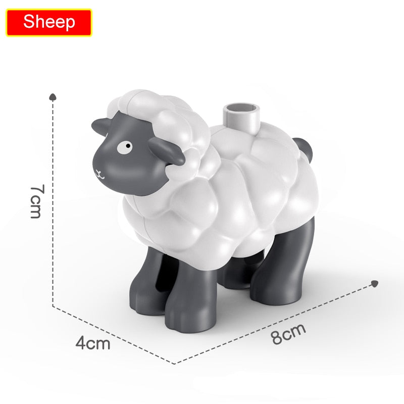 75 Styles Big Size Building Blocks Animal Accessories