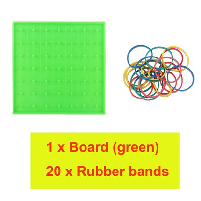 Plastic Nail Plate Primary Mathematics Tool