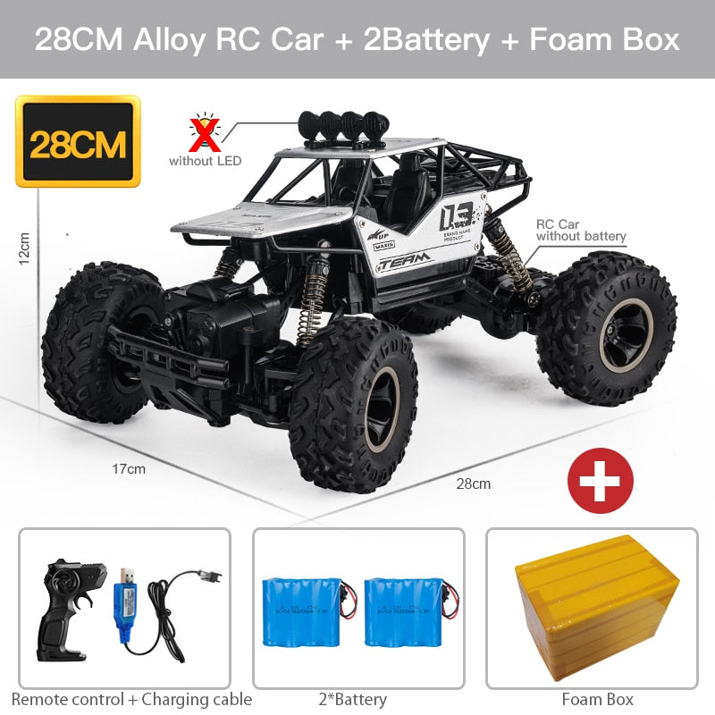 4WD RC Car With Led Lights 2.4G Radio Remote Control