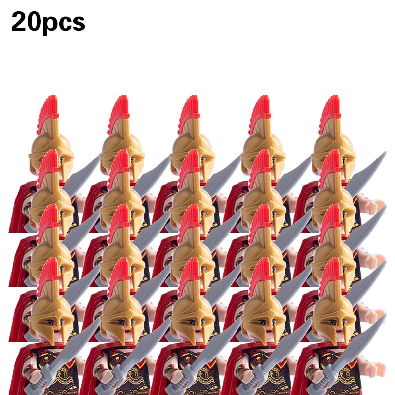 Medieval Military Sets Figures Building Blocks Helmets