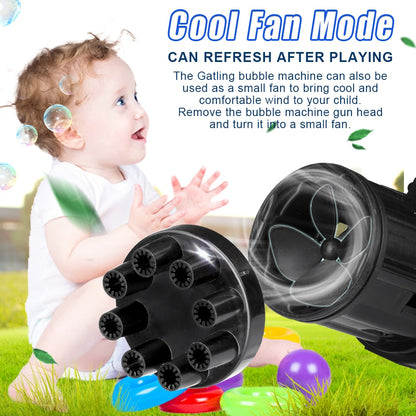 Automatic Gatling Bubble Guns For Kids