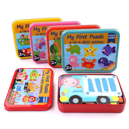 Cartoon 3D Iron Animal/Traffic Baby Puzzles Educational