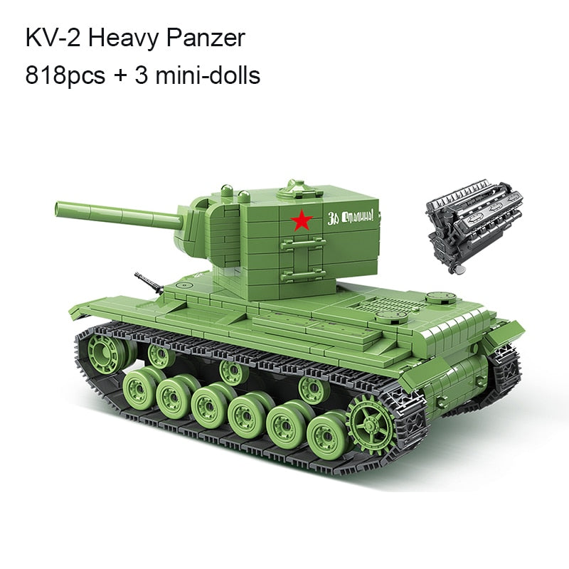 Tank Soldier Police Building Blocks Toys