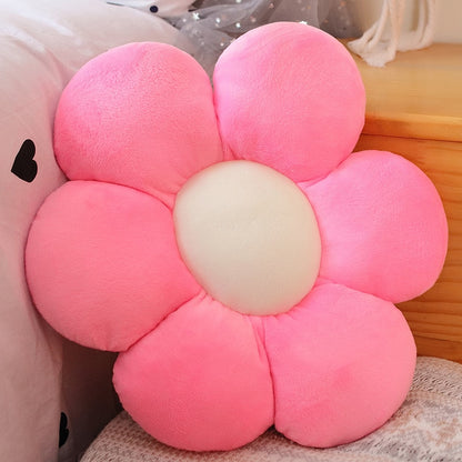 Stuffed Six Petal Flower Cushion Girly Room