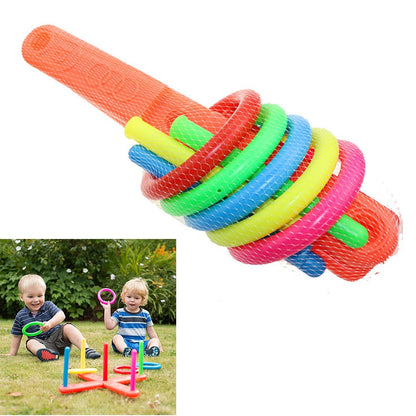 Parent-child Throwing Ferrule Toy Rainbow Rings