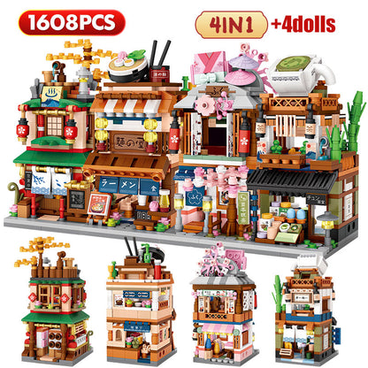 Mini City Street View Noodle Building Blocks