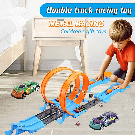 Stunt Speed Double Car Wheels Model Racing Track