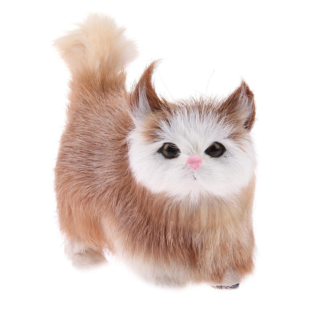 Simulation Plush Cat Toys Kids Stuffed Kitten Doll