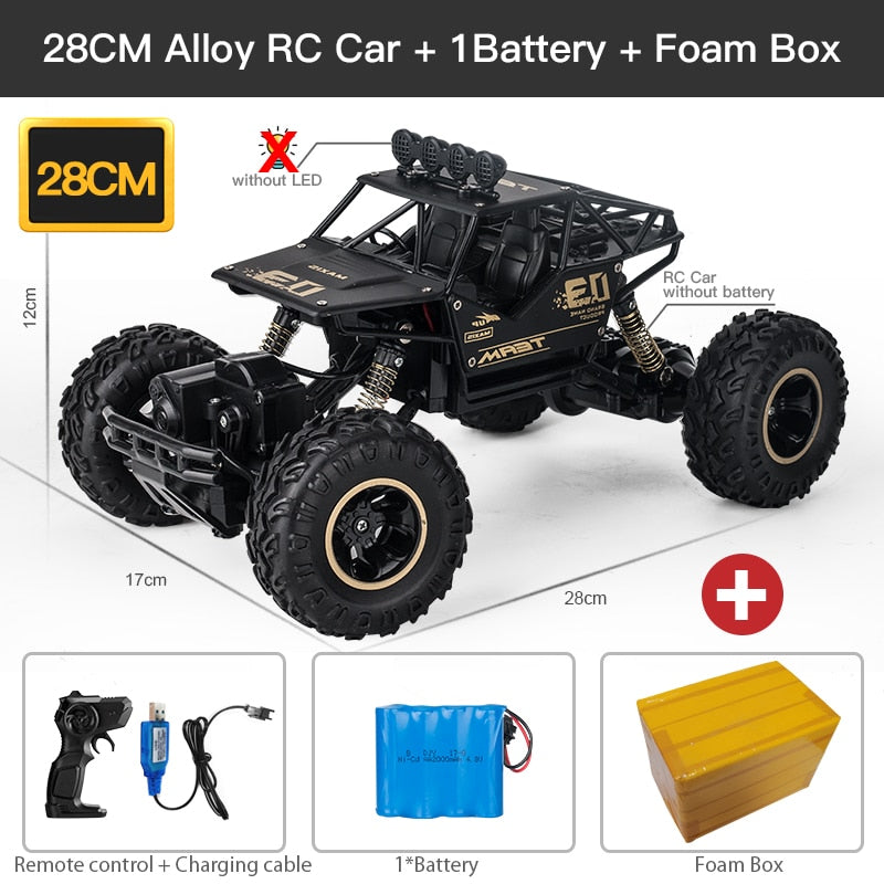 4WD RC Car With Led Lights 2.4G Radio Remote Control