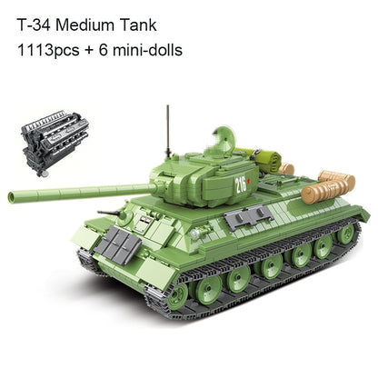 Tank Soldier Police Building Blocks Toys