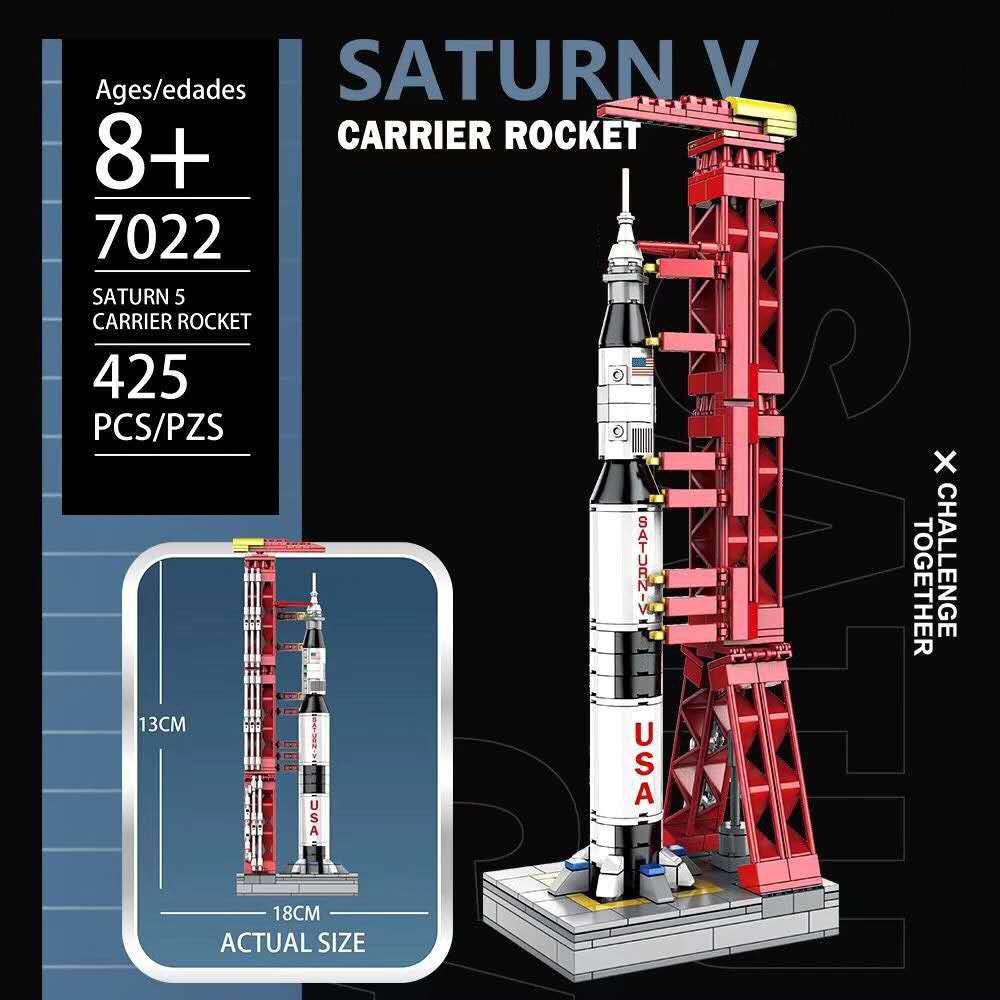 Technical Saturn V Rocket City Space Station