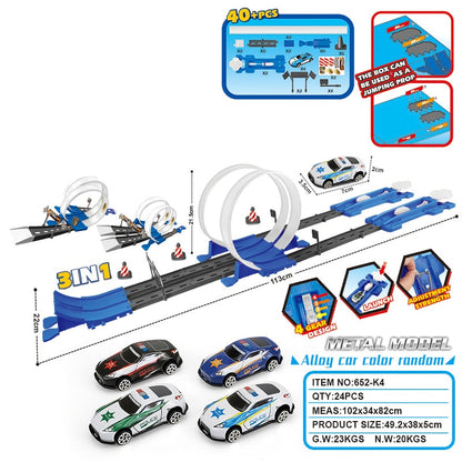 Stunt Speed Double Car Wheels Model Racing Track