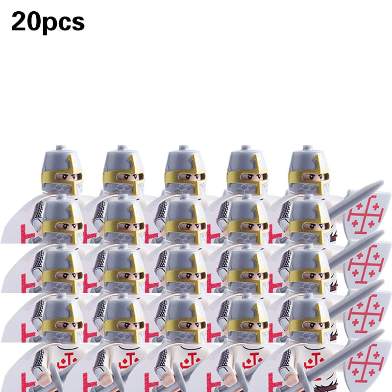 Medieval Military Sets Figures Building Blocks Helmets