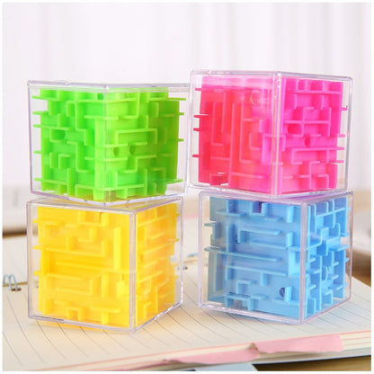 3D Maze Magic Cubes Six-sided Puzzle Cubes Rolling