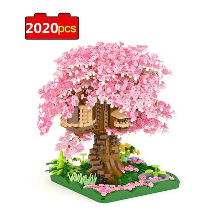 Cherry Blossom Model Building Blocks DIY Toys