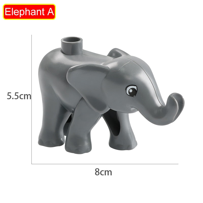 75 Styles Big Size Building Blocks Animal Accessories