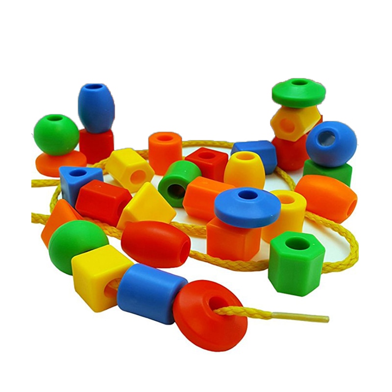 Toys Geometric figure beads Stringing Threading Beads Game