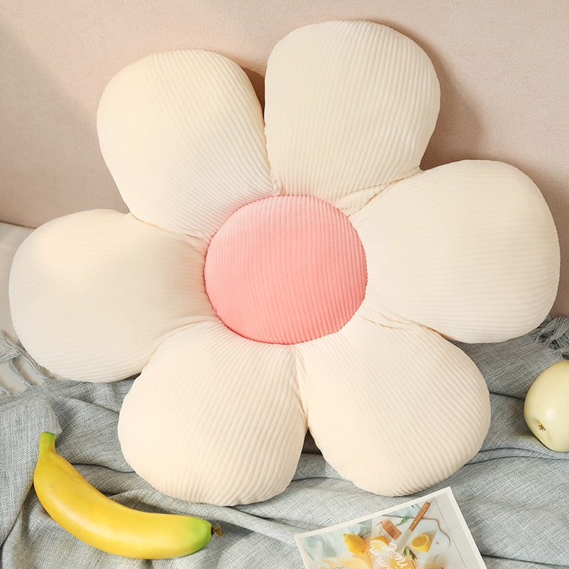 Stuffed Six Petal Flower Cushion Girly Room