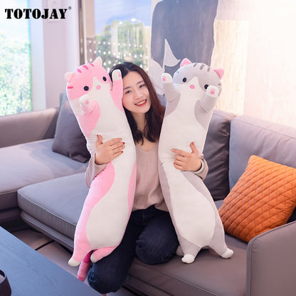 Cute Soft Long Cat Pillow Plush Toys