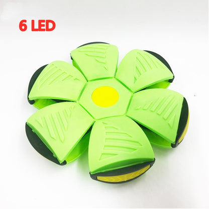 LED Flying UFO Flat Throw Disc Ball