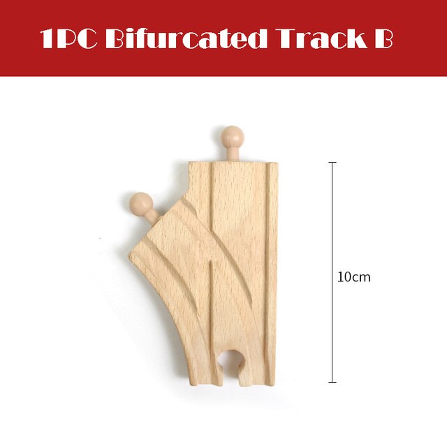 Beech wooden railway track accessories