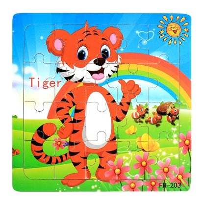 Wooden Puzzle Children Baby Educational Learning Toys