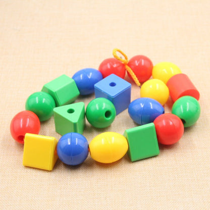 Toys Geometric figure beads Stringing Threading Beads Game