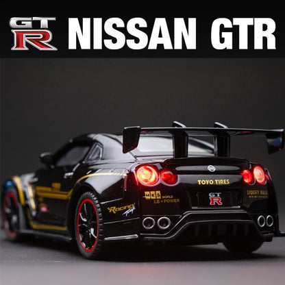 Nissan GTR R35 R34 Racing Car Model Scale Children