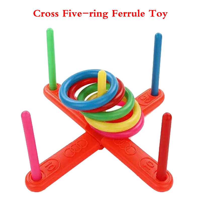 Parent-child Throwing Ferrule Toy Rainbow Rings