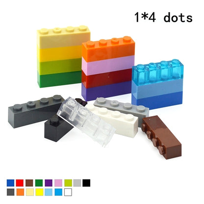 Thick Figures Bricks 1x4 Dots Building Blocks Educational