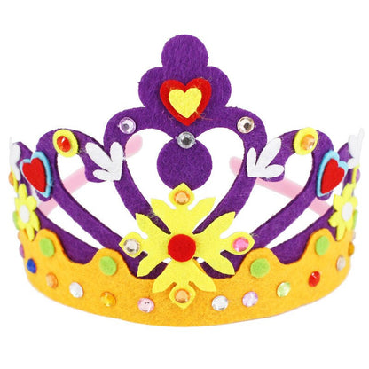 Creative DIY Craft Toys Sequins Crown Flower