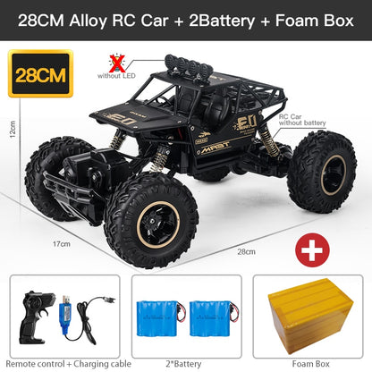 4WD RC Car With Led Lights 2.4G Radio Remote Control