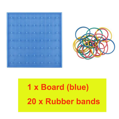 Plastic Nail Plate Primary Mathematics Tool