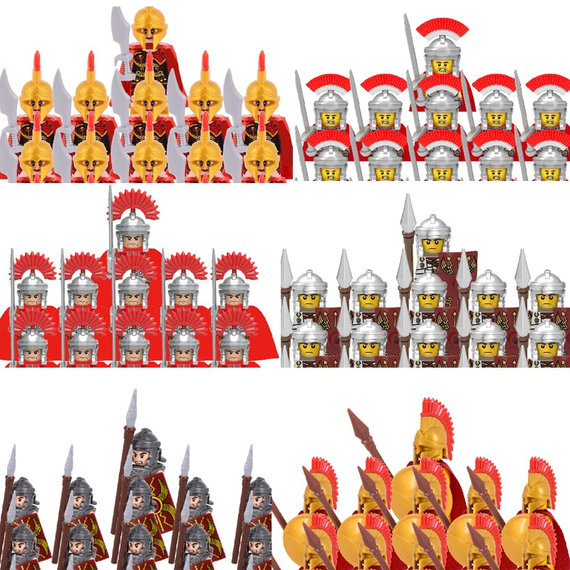 Mini Medieval Soldier Figures Model