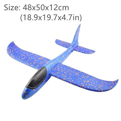 50CM Big Foam Plane Flying Glider Toy With LED