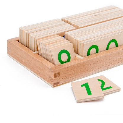 Wooden montessori numbers