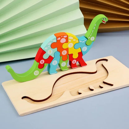 New Kid Jigsaw Board 3D Wooden For Toddlers