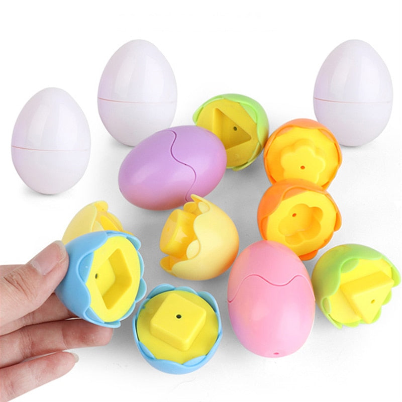 Montessori Baby Toys Smart Eggs 3D Puzzle