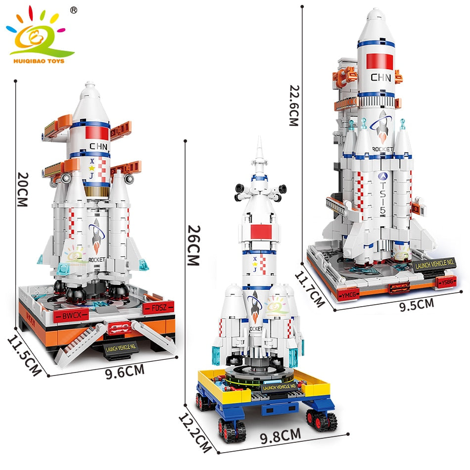 Space Station Saturn V Rocket Building Blocks