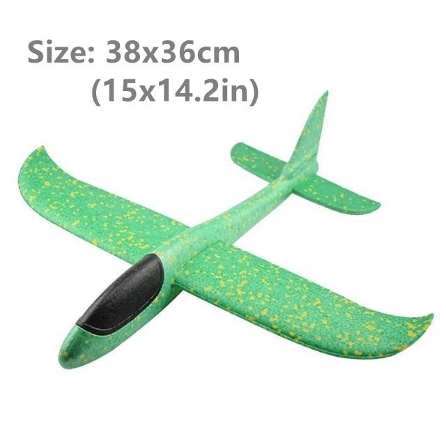 50CM Big Foam Plane Flying Glider Toy With LED