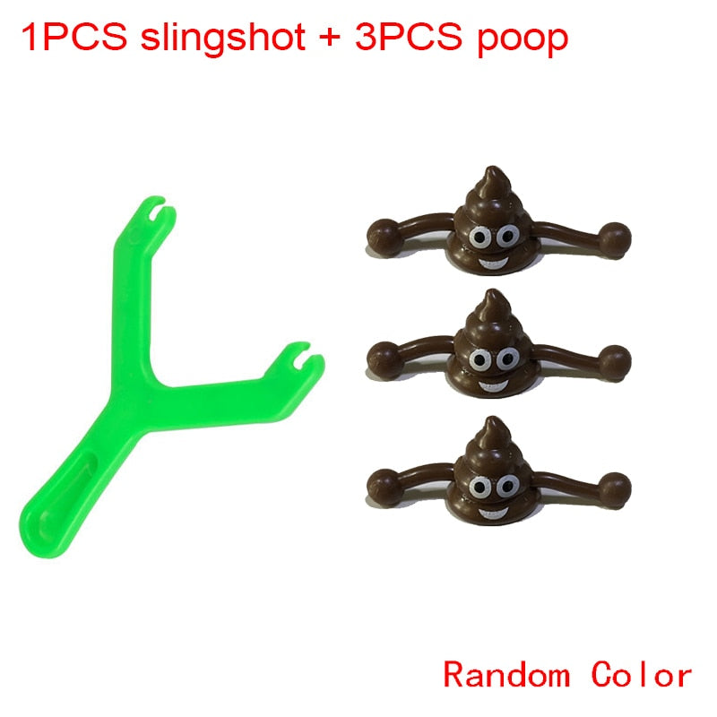 Funny Poop Ejection Toy Slingshot Fake Poop Ant stress