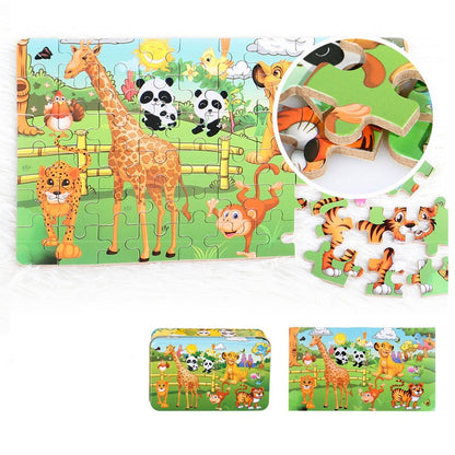 Puzzle Kids Toy Cartoon Animal