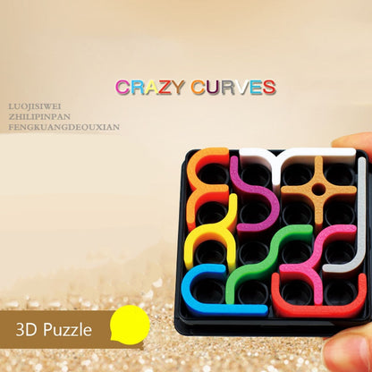 Creative 3D Intelligence Puzzle Crazy Curve