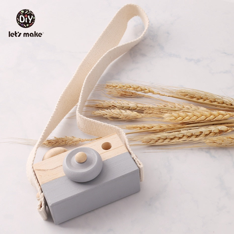 Let Make Wooden Baby Toys Fashion Camera