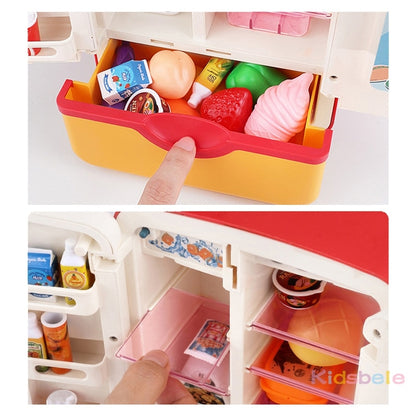 Kids Toy Fridge Refrigerator Accessories