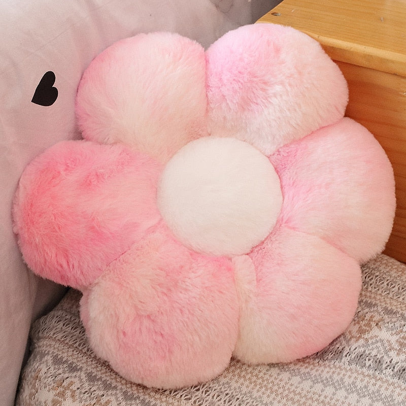 Stuffed Six Petal Flower Cushion Girly Room