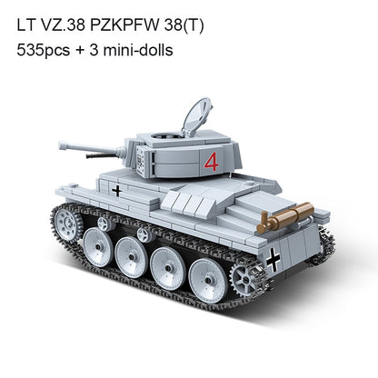 Tank Soldier Police Building Blocks Toys